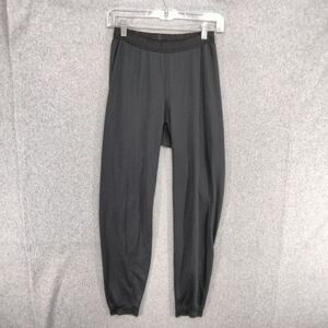 Patagonia Capilene Jogger BaseLayer Pants Wmns Small Black Solid Stretch Outdoor